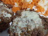 Hamburguesa de lenteja y carne picada