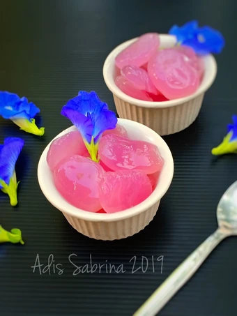 Cara Gampang Membikin Resep Kolang kaling bunga telang yang Uenak Anti Ribet, Bisa Manjain Lidah