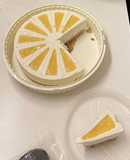 Citrom mousse torta, lemon curd-el Zila formában