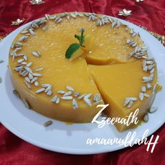 A picture of Aamras Panna Cotta.