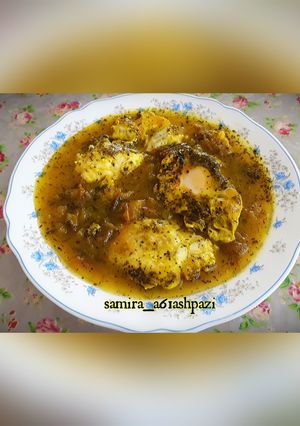 عکسی از دستور خورشت گوجه سبز