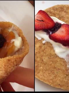 Una foto de Crepes de avena light al microondas saludables y fáciles (o tortillas)
