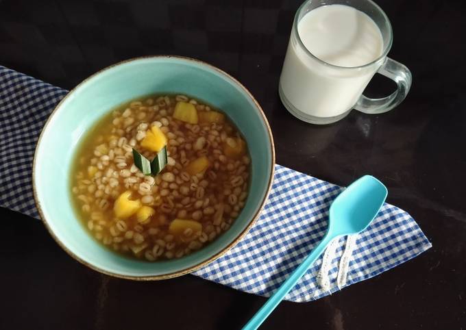 Resep Bubur jali (barley) nangka yang Enak Banget