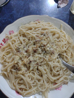 Una foto de Fideos con no crema a mi manera