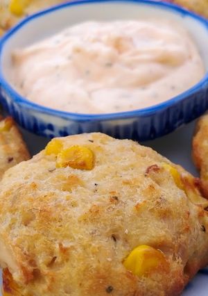 A picture of Tuna and Corn Corquettes.