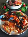 Bavette capitone e cozze