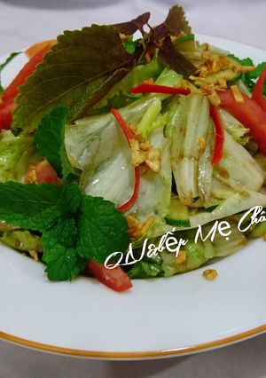Hình của món Salad trộn kiểu Nhật.