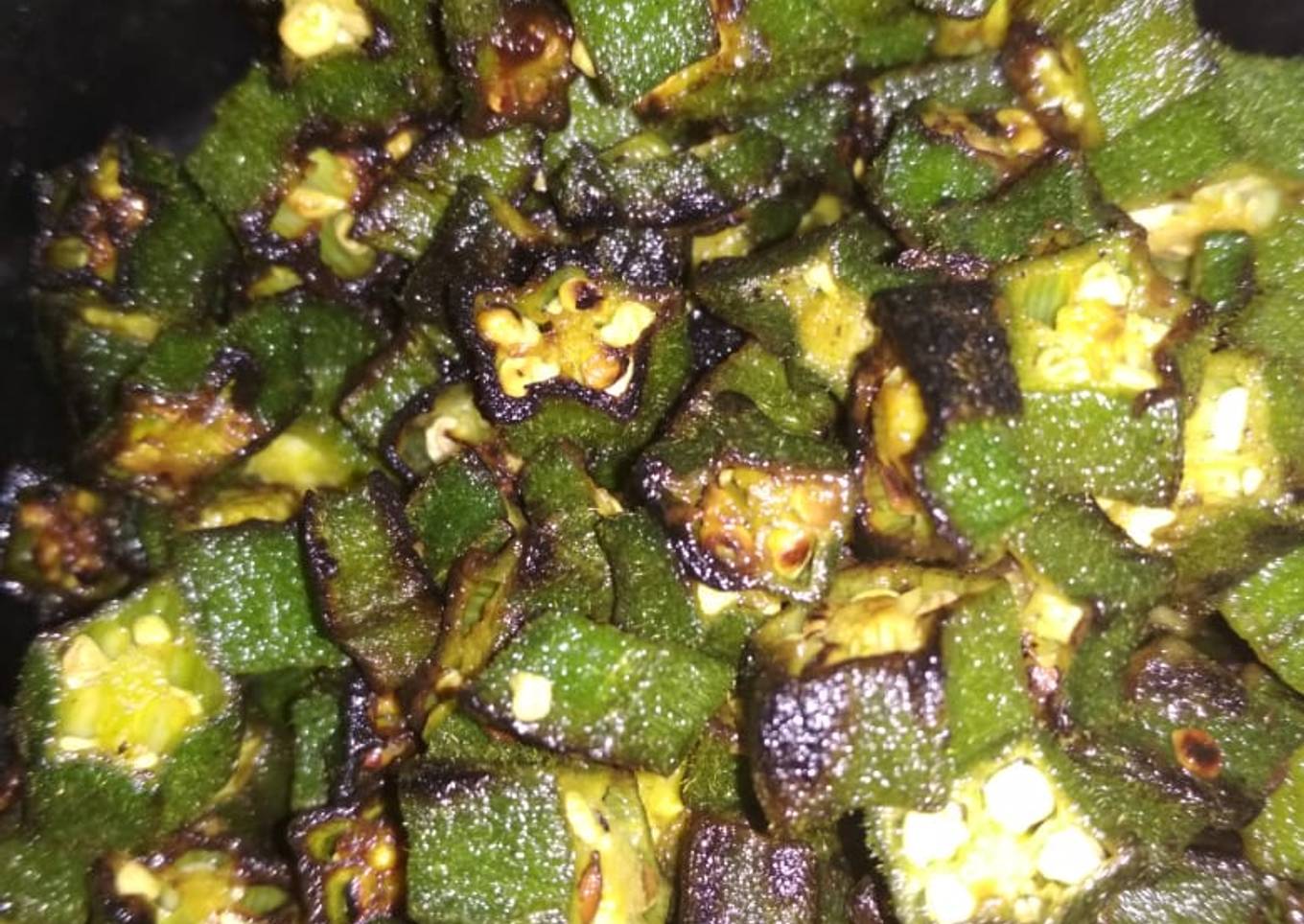 Lady's finger stir fry