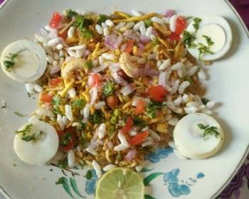 Popular Recipe Egg Bhel Chat Savory Delicious