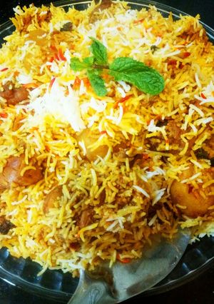 A picture of Spicy Sindhi Biryani.