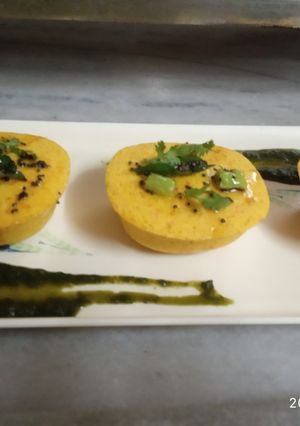 A picture of Instant besan dhokla.