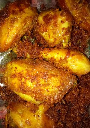 Foto resep Ayam serundeng kelapa