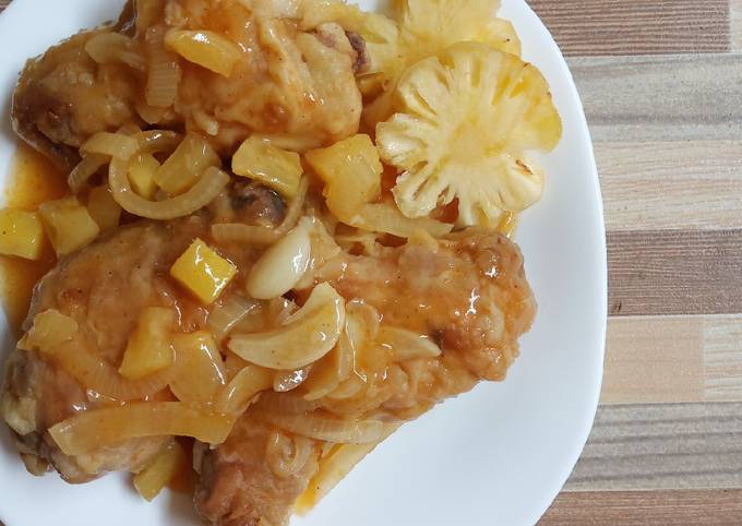 Ayam saus nanas Asam Manis