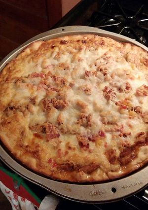 A picture of Jamaican Jerk Chicken Pizza.