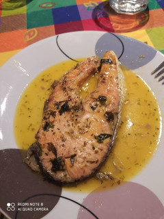 Una foto de Salmón a la naranja