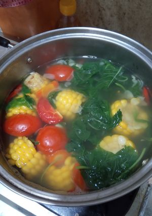 Foto resep Sayur bayam jagung