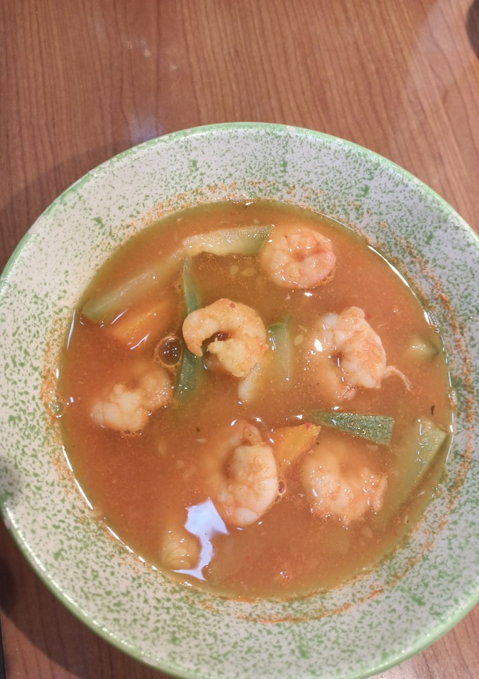 Una foto de Caldo de camarón