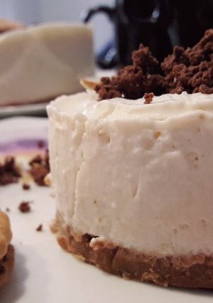 Foto principal de Tarta mousse de galletas Príncipe y té con leche