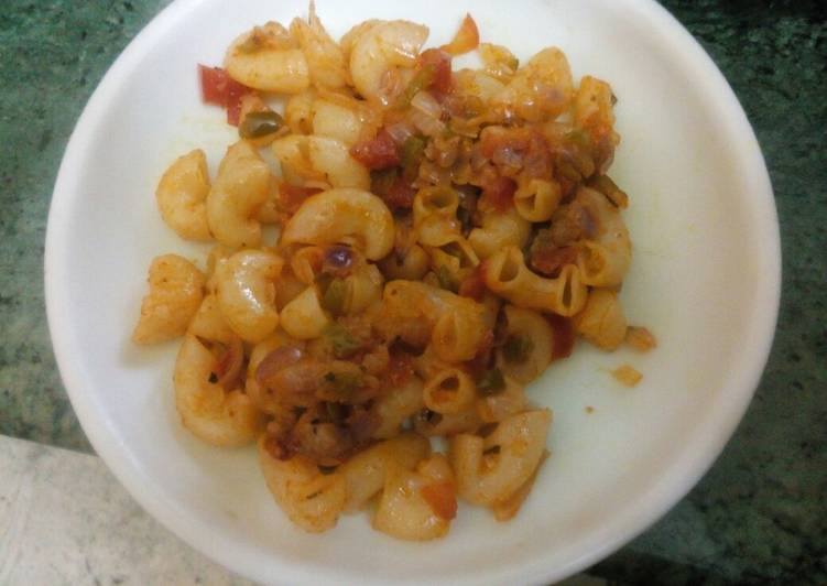 Step-by-Step Guide to Prepare Any-night-of-the-week Simple macroni for kids lunch box