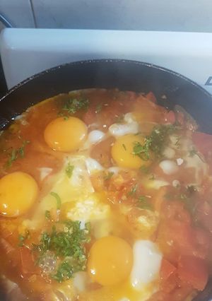 Una foto de Shakshuka