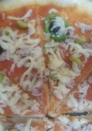 صورة لوصفة بيتزا