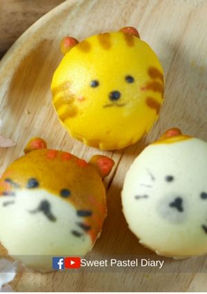 รูปของ เค้กนึ่งแฟนซีน้องแมวตะมุตะมิ ไม่ง้อเตาอบ ไม่ต้องมีเครื่องผสม