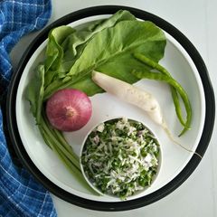 A picture of Mulyaachi Koshimbir (Radish Salad).