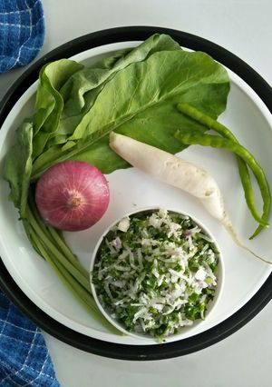A picture of Mulyaachi Koshimbir (Radish Salad).