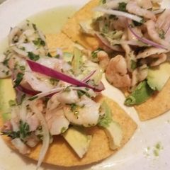 Aguachiles seafood A picture of Aguachiles seafood.