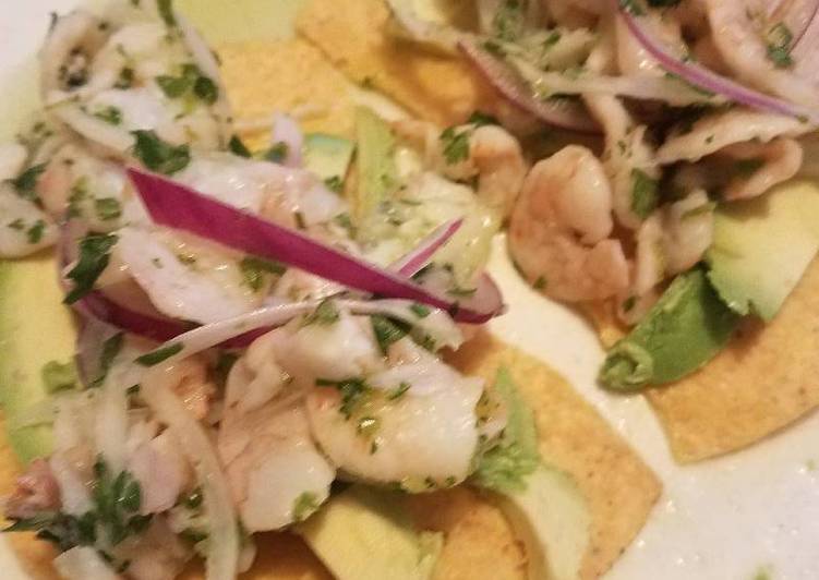 Recipe of Super Quick Homemade Aguachiles seafood