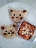Cute Bread Creations Ideas | Olahan, Kreasi Roti Vegan (roti & kulit) | Pizza Pudding & Kuma Bear