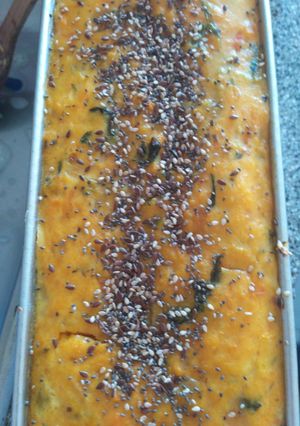 Una foto de Budín de verduras💪🥕🥦🥔🥚🌰🧀🥬
