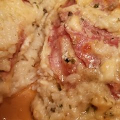 A picture of Monte Cristo Chicken bake.