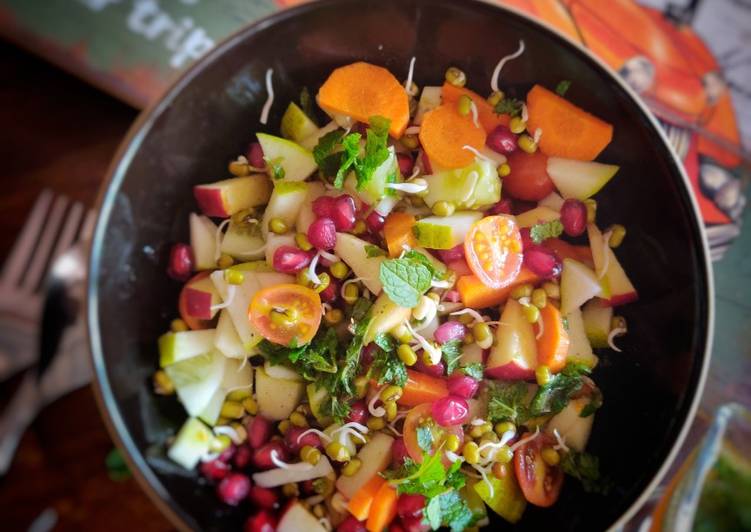 Sprouts and fruits salad