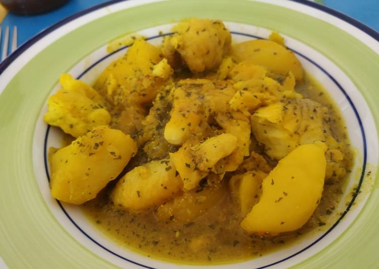 Cazuela de pescado y patatas