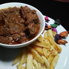 BBQ beef masala boti A picture of BBQ beef masala boti.