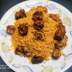 Moti chicken pulao A picture of Moti chicken pulao.