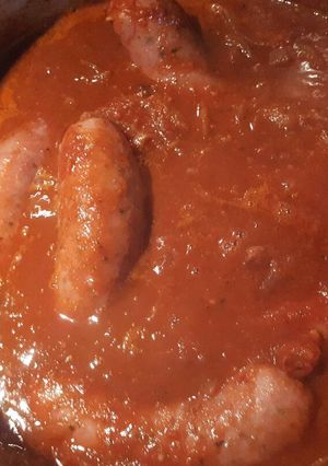 Una foto de Chorizo a la pomarola al tomate natural