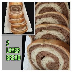A picture of 2 layer bread.