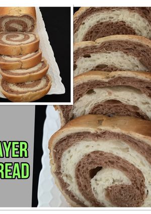 A picture of 2 layer bread.