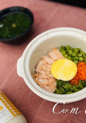 Hình của món Cơm cá hồi - ăn dặm.