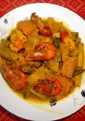 চিংড়ি দিয়ে মিক্সড সবজি রেসিপির প্রধান ছবি