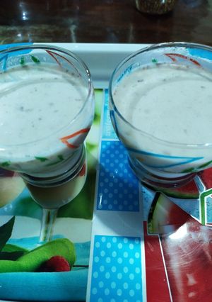 A picture of Khajoor milkshake.