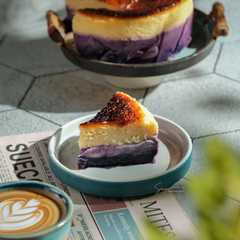 Ubi Ungu Burnt Cheesecake-レシピのメイン写真
