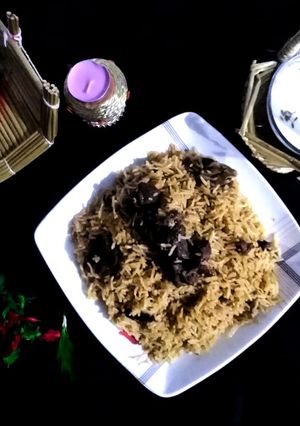 A picture of Beef pulao.