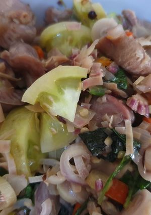 Foto resep Tumis ampela ayam bunga kecombrang