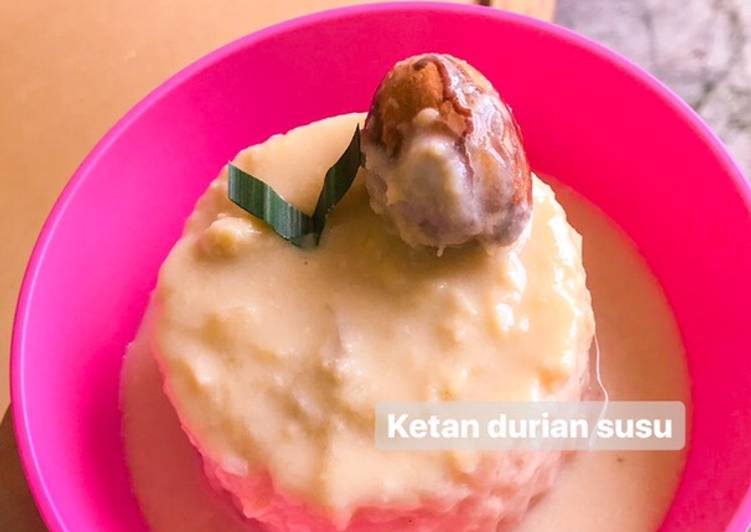 Ketan durian susu