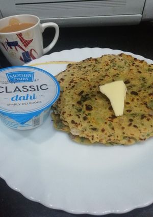 A picture of Methi Thepla.