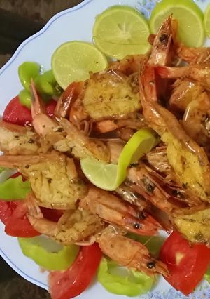 صورة لوصفة جمبري بترفلاي🦐