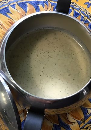 Une photo de Sauce salade moutarde crème feta figue